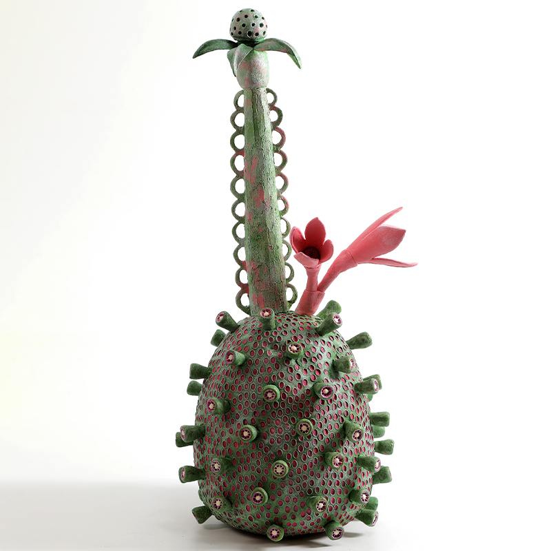 Статуэтка тропический фрукт Pandora Tropical Fruit Alien Lotus Green Зеленый Розовый в Самаре | Loft Concept 