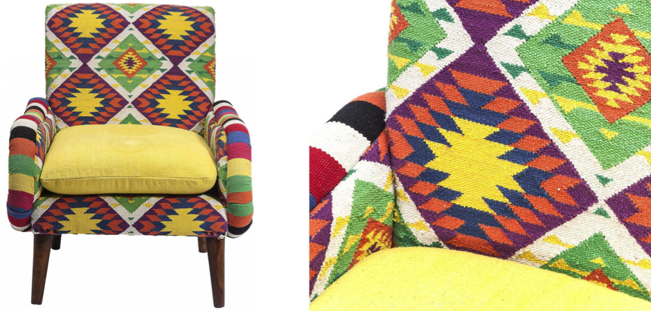 Кресло Ethnotica Kelim Chair Кресло Ethnotica Kelim Chair - Loft-Concept в Самаре