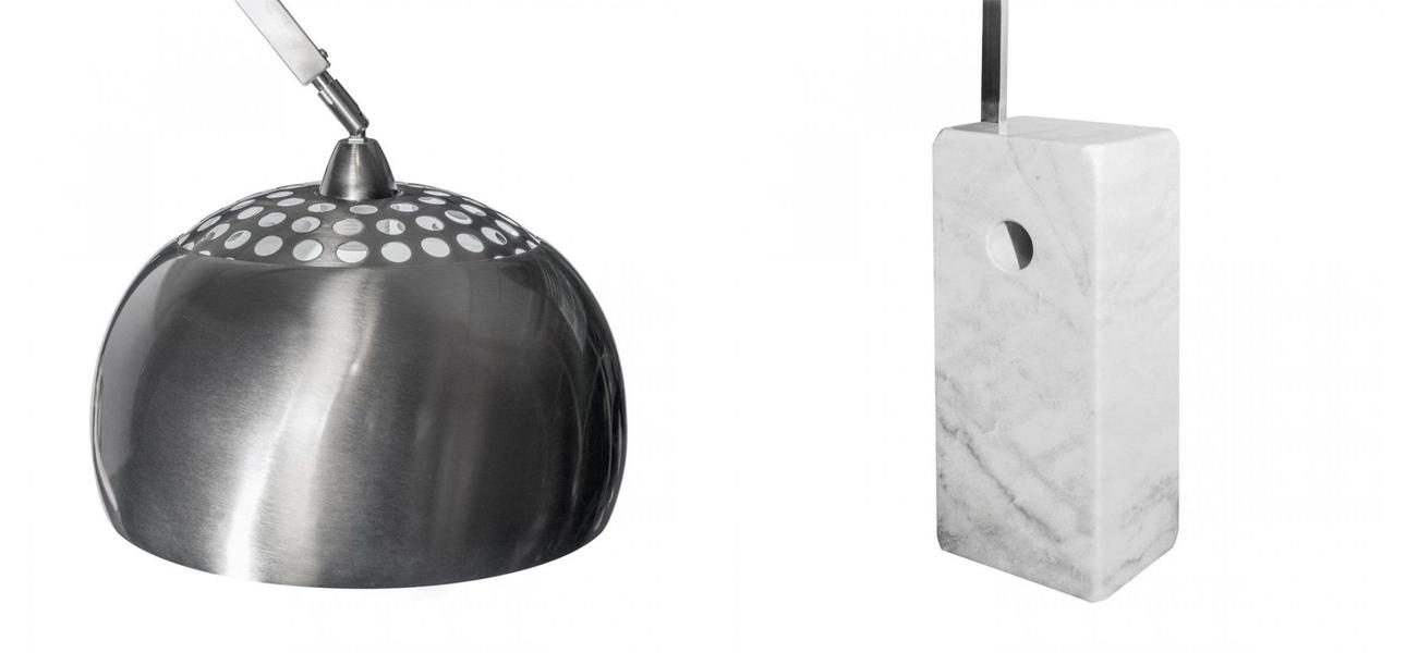 Торшер Flos Arco Белый Мрамор - фото