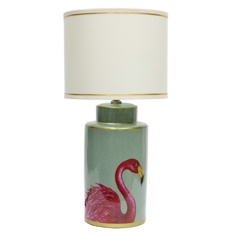 Настольная лампа Flamingo Table lamp Розовый Бирюзовый Белый Золотой в Самаре | Loft Concept 