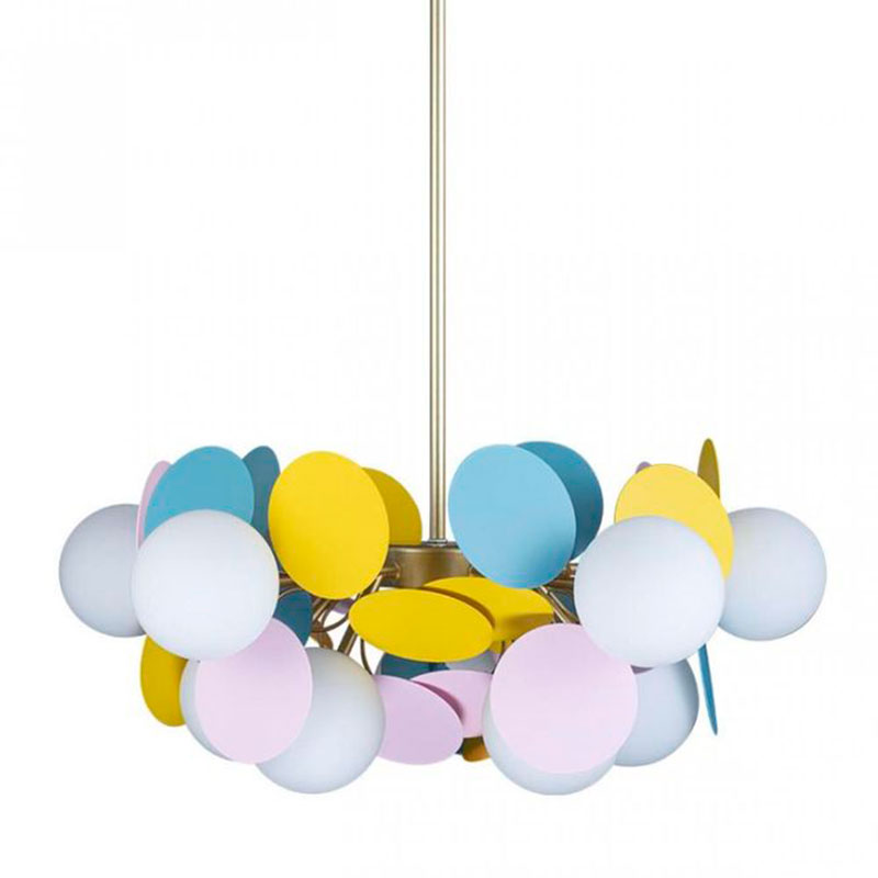 Люстра MATISSE Chandelier multicolor 10 ламп Мульти Золотой в Самаре | Loft Concept 