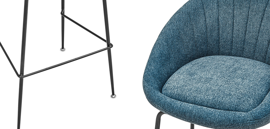 Барный стул Alberto Bar Stool Blue Барный стул Alberto Bar Stool Blue - Loft-Concept в Самаре