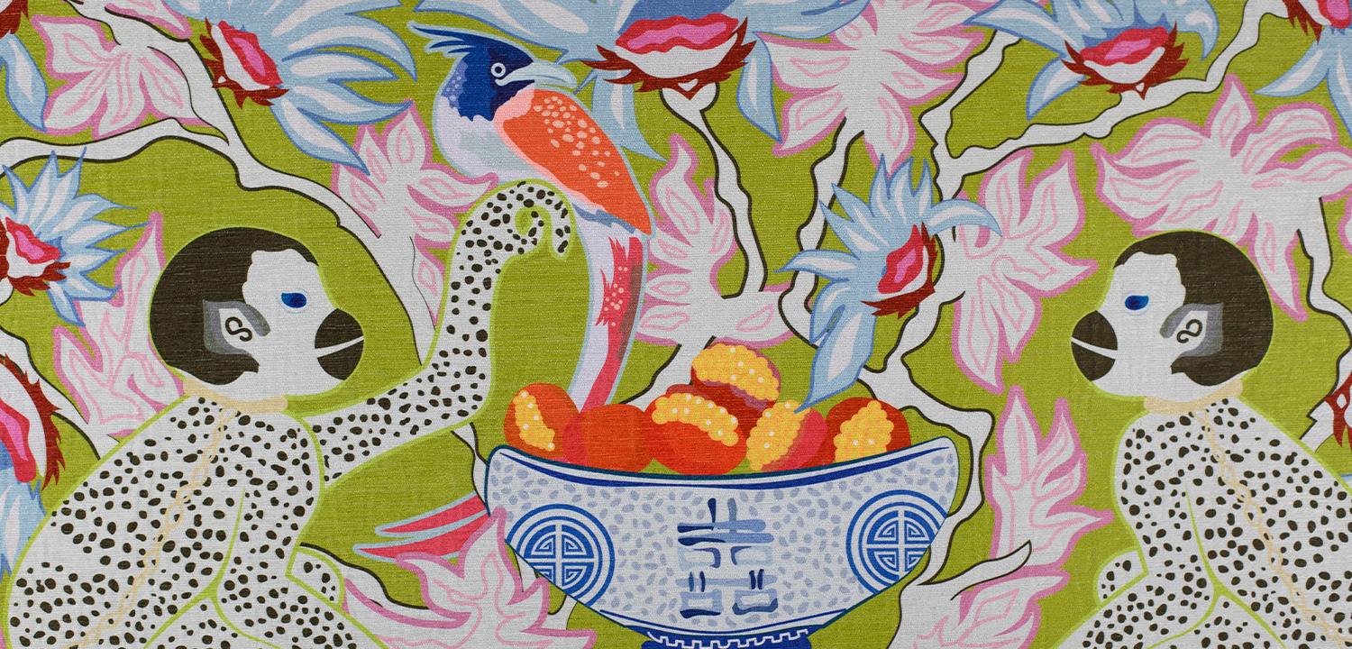 Ковер Two Monkeys green - фото