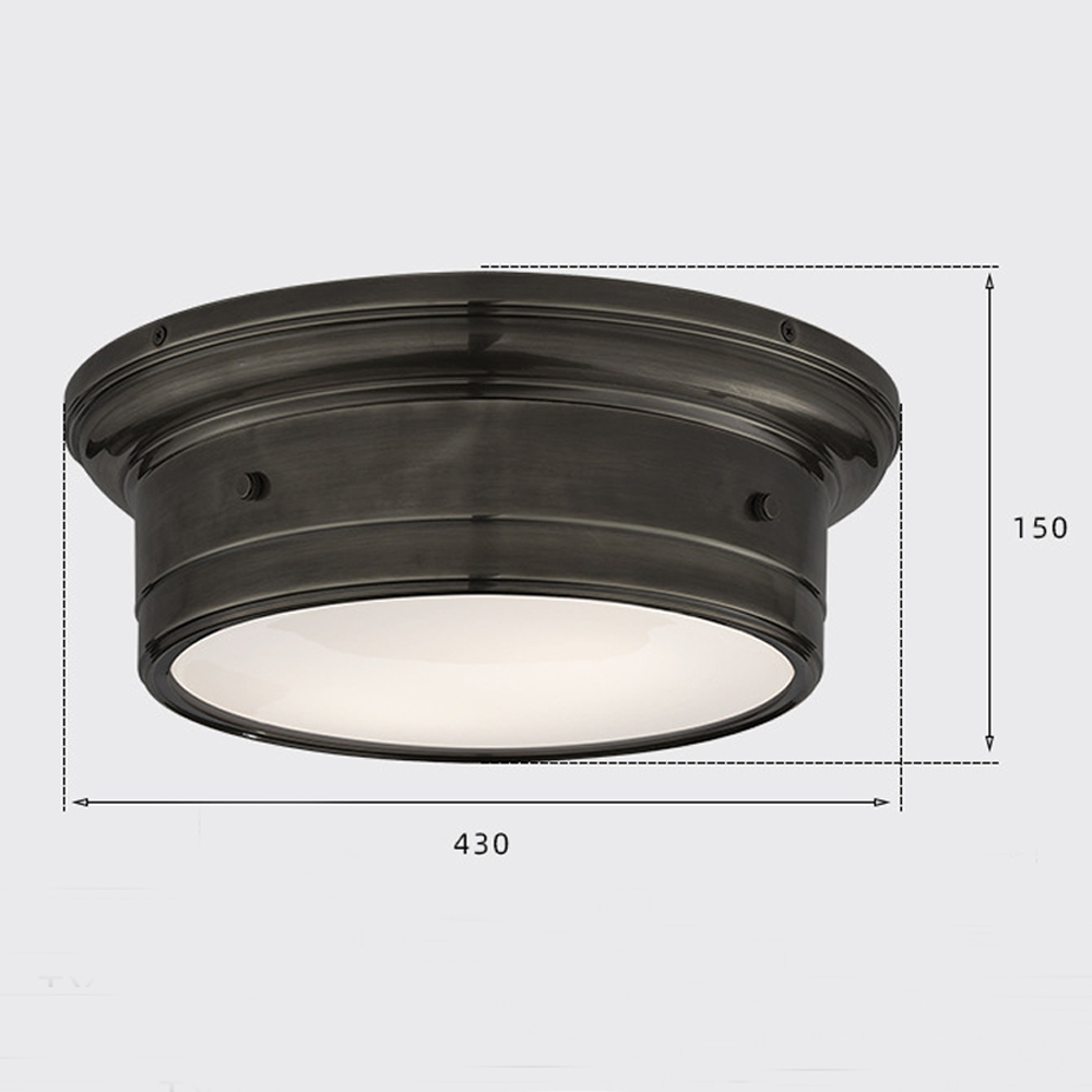 Потолочный светильник круглый черного цвета Modern Simple Ceiling Light Потолочный светильник круглый черного цвета Modern Simple Ceiling Light в Самаре