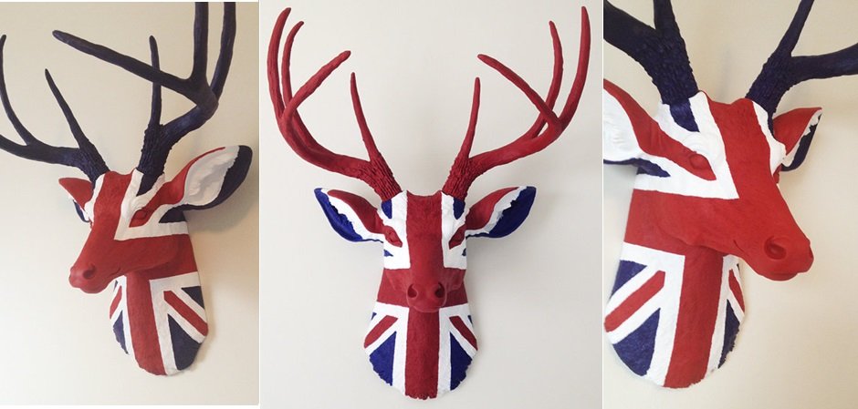 Голова оленя - Union jack Голова оленя - Union jack - Loft-Concept в Самаре