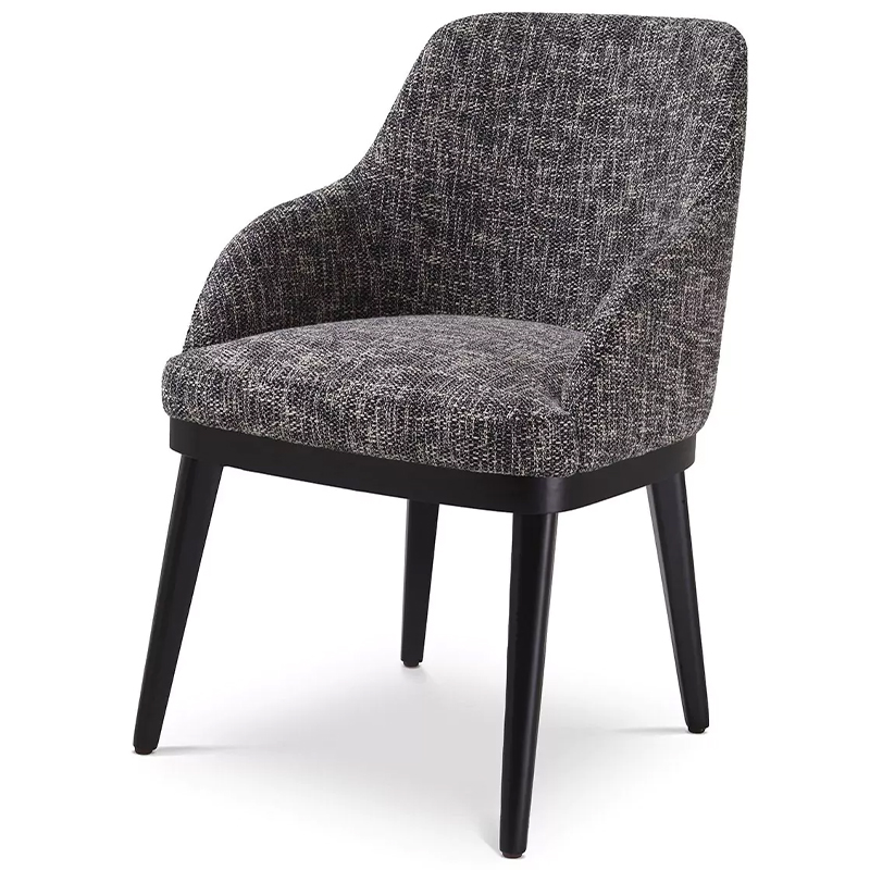 Стул Eichholtz Dining Chair Costa Cambon Black Серый Черный в Самаре | Loft Concept 