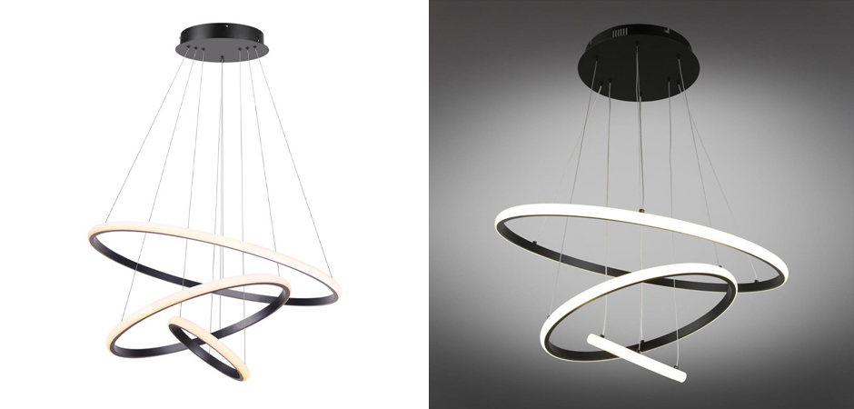 Люстра Ring Horizontal Trio black 60+40+20 Люстра Ring Horizontal Trio black 60+40+20 - Loft-Concept в Самаре
