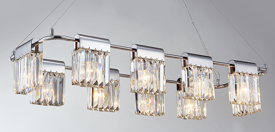 Люстра Crystal Pendants chrome 10 Люстра Crystal Pendants chrome 10 - Loft-Concept в Самаре