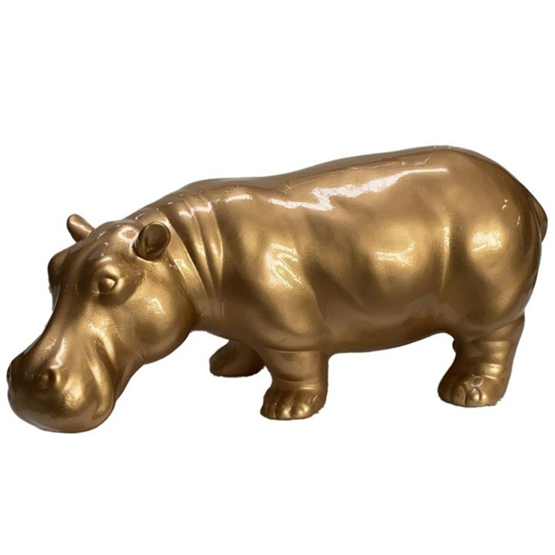 Статуэтка Abhika Hippo Bisc. Gold Золотой в Самаре | Loft Concept 