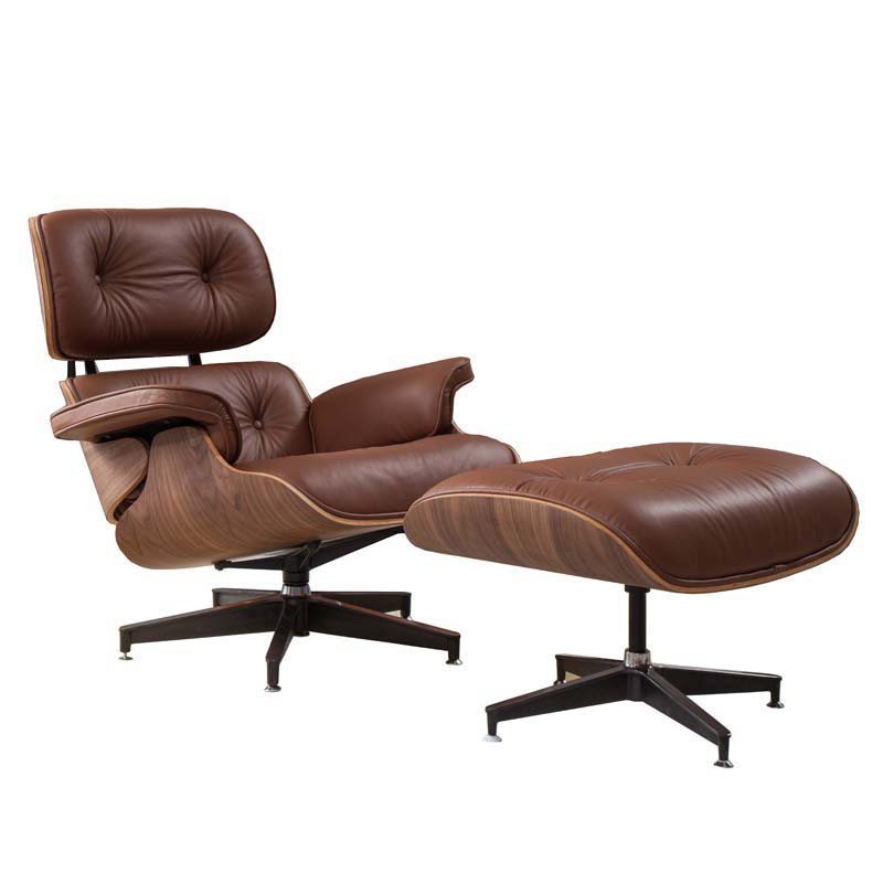 Кресло Eames Lounge Chair & Ottoman light brown Коричневый в Самаре | Loft Concept 