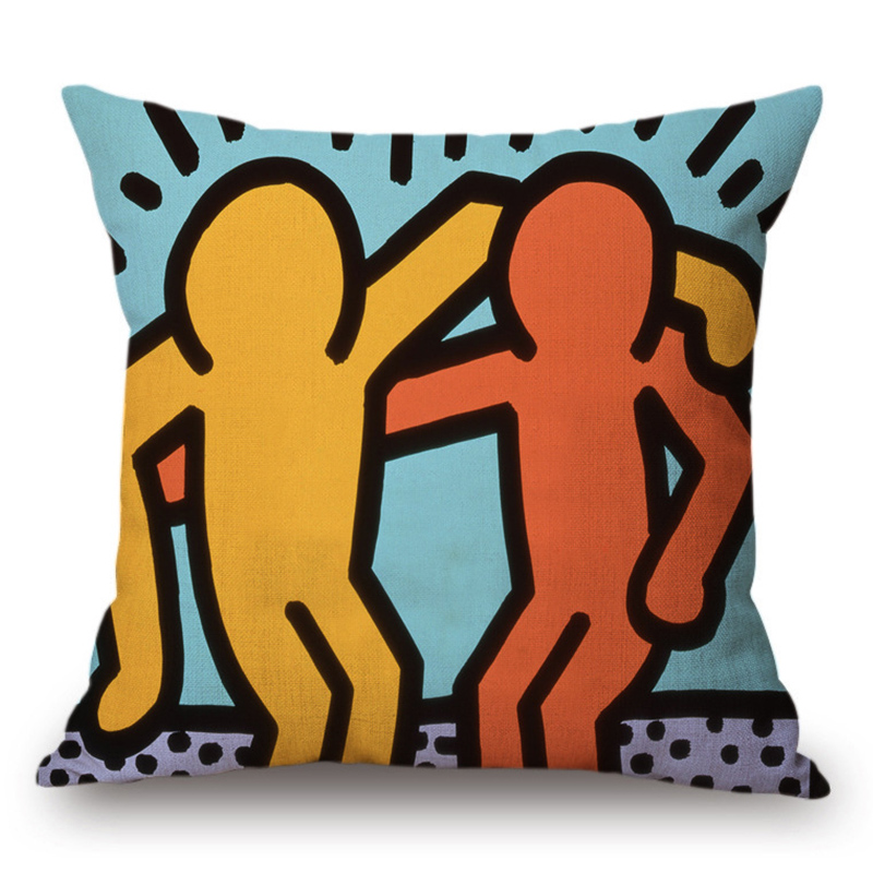 Подушка Keith Haring 6 Мульти в Самаре | Loft Concept 