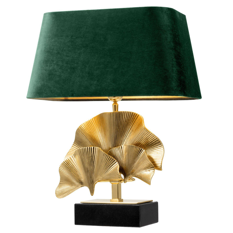 Настольная лампа Eichholtz Table Lamp Olivier green Латунь Черный Зеленый в Самаре | Loft Concept 