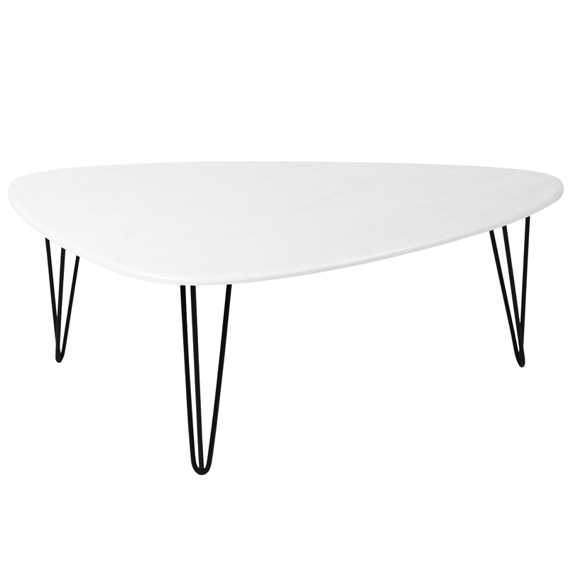 Кофейный стол Dorian Coffee Table white Белый бетон в Самаре | Loft Concept 