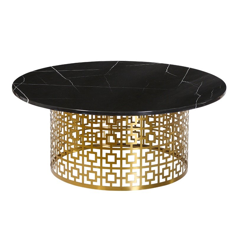 Кофейный стол Artesia Coffee Table Black Глянцевое золото Черный в Самаре | Loft Concept 