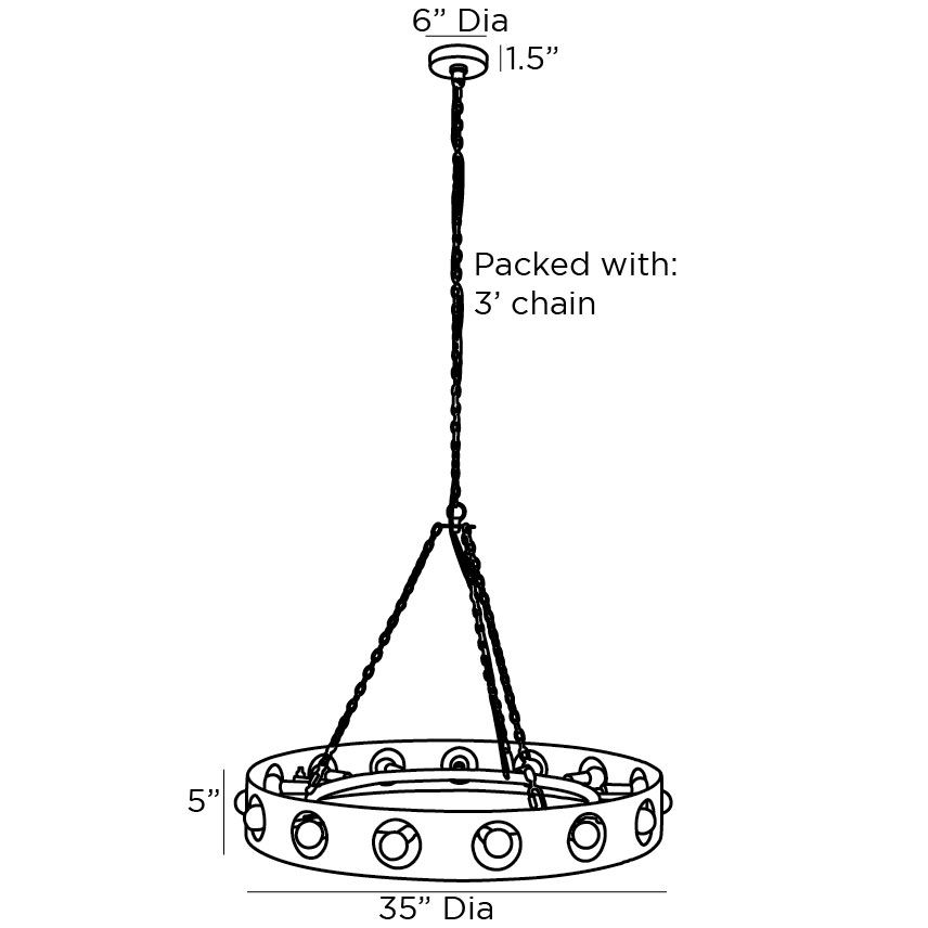 Люстра Arteriors REDONDO CHANDELIER в Самаре