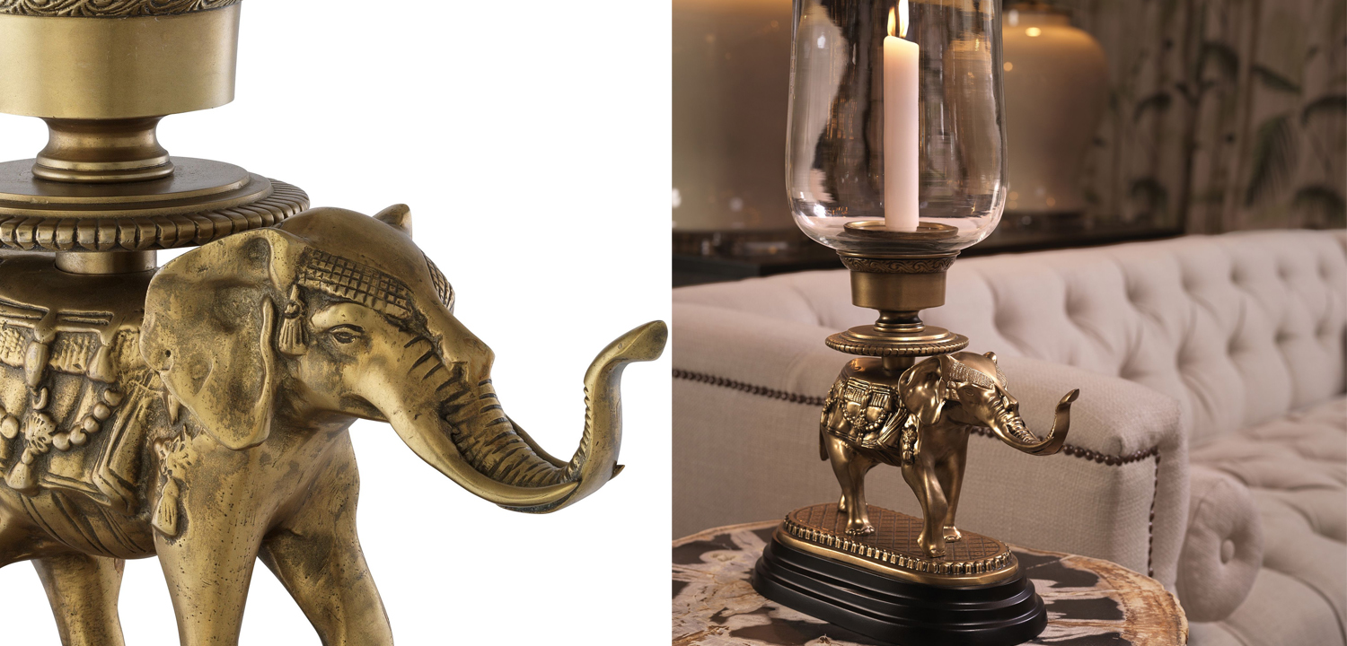 Подсвечник Eichholtz Hurricane Elephant - фото
