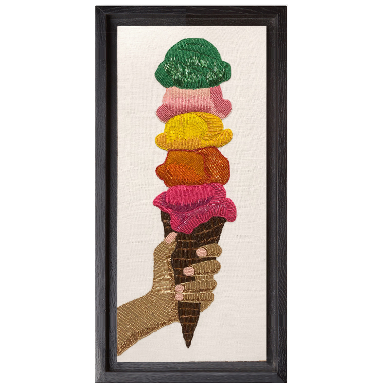 Панно Jonathan Adler ICE CREAM BEADED WALL ART Мульти в Самаре | Loft Concept 