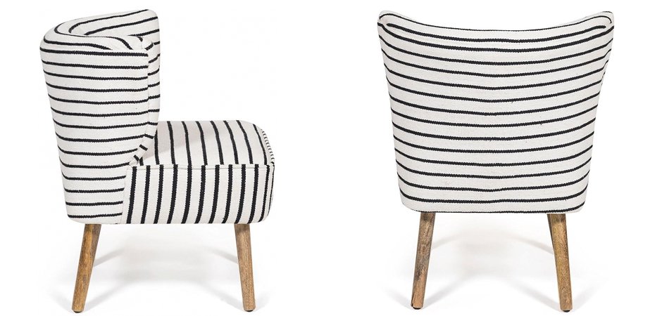 Кресло Black and White Stripes Кресло Black and White Stripes - Loft-Concept в Самаре