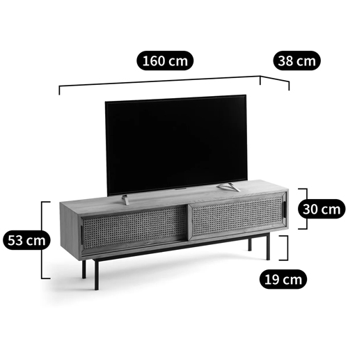 ТВ-тумба с плетеным декором Tate Wicker TV Stand в Самаре