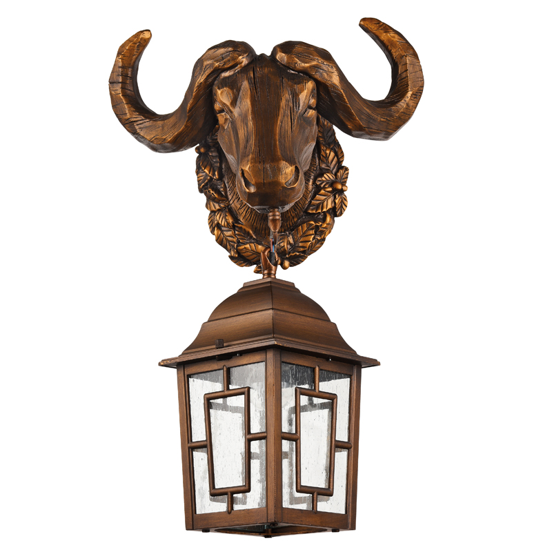 Уличный светильник Bull Lantern Коричневый винтаж Прозрачное Стекло в Самаре | Loft Concept 