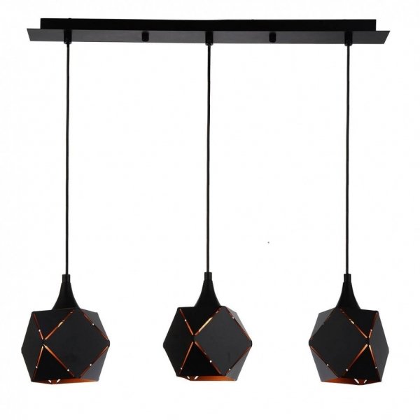 Подвесной светильник Volume Square Pendant 3 Черный в Самаре | Loft Concept 