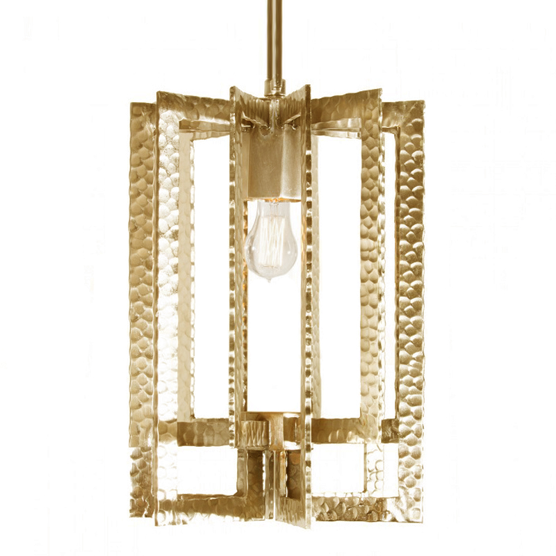 Подвесной Светильник Textured Cage Pendant Lamp gold Латунь в Самаре | Loft Concept 