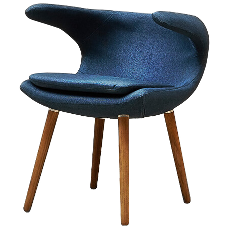 Стул Roidh Stool blue Синий Коричневый в Самаре | Loft Concept 