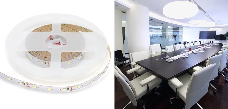Светодиодная лента 9,6W/m 60LED/m 2835SMD холодный белый Светодиодная лента 9,6W/m 60LED/m 2835SMD холодный белый - Loft-Concept в Самаре