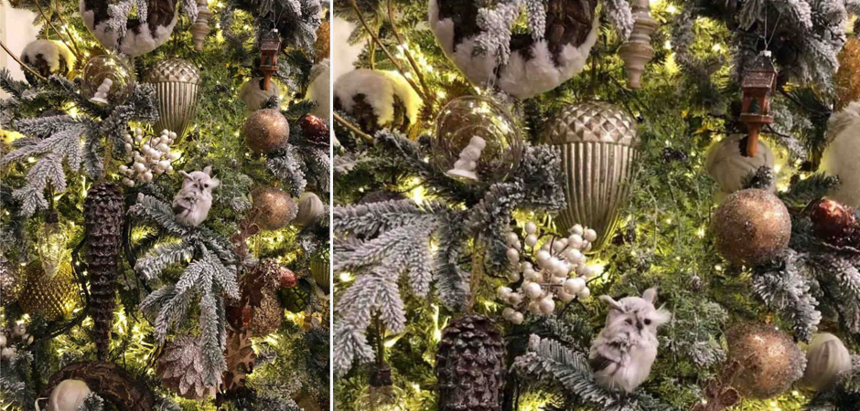 Ель Дизайнерская Украшенная Декором Christmas tree Premium Winter Night Ель Дизайнерская Украшенная Декором Christmas tree Premium Winter Night - Loft-Concept в Самаре