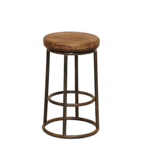 Барный стул Industrial Rust London Counter Stool Коричневый в Самаре | Loft Concept 