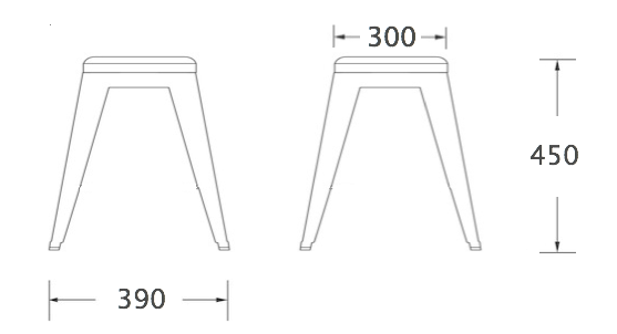 Кухонный стул Tolix Kitchen Stool 45 в Самаре