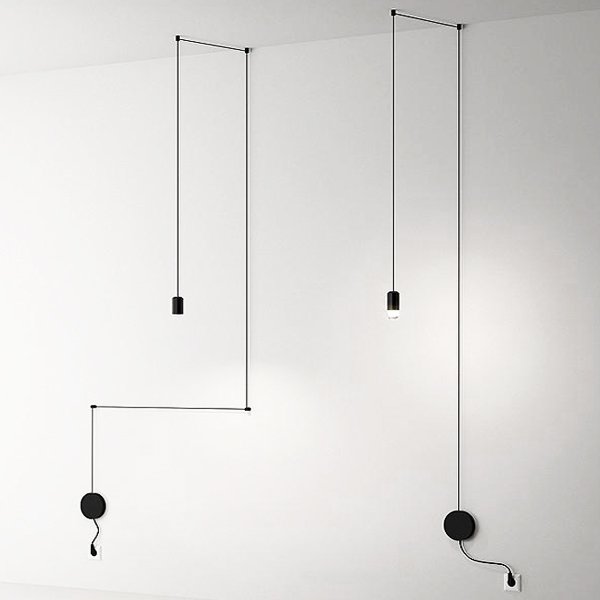 Vibia Wireflow Free-Form 0347 pendant lamp Черный в Самаре | Loft Concept 