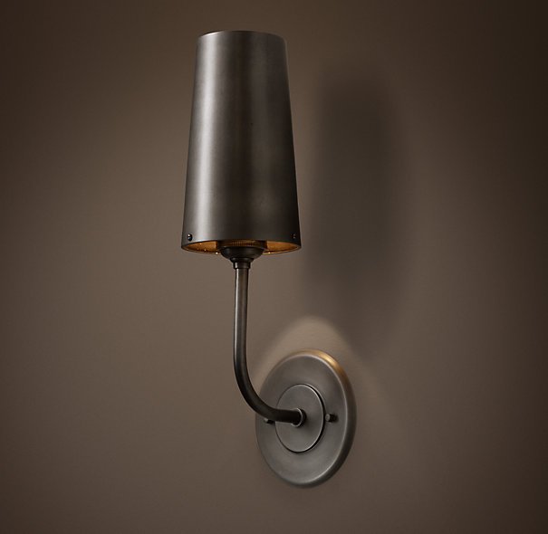 Бра RH Modern Taper Sconce with Metal Shade  в Самаре | Loft Concept 