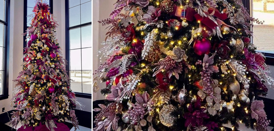Дизайнерская Елка Премиум украшенная Лиловым Декором Christmas Tree Lilac Premium Дизайнерская Елка Премиум украшенная Лиловым Декором Christmas Tree Lilac Premium - Loft-Concept в Самаре