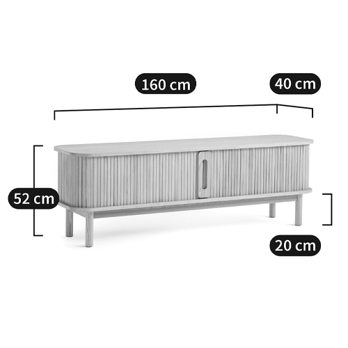 ТВ-тумба с двумя раздвижными дверцами Toinette Light TV Stand в Самаре