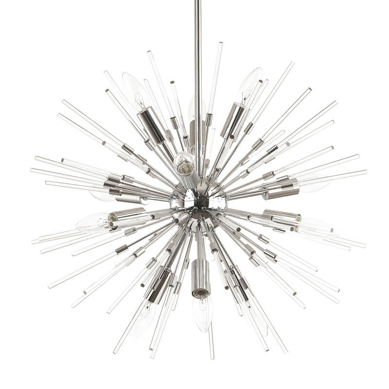 Люстра Welund Sputnik Chandelier chromium Хром Прозрачный в Самаре | Loft Concept 