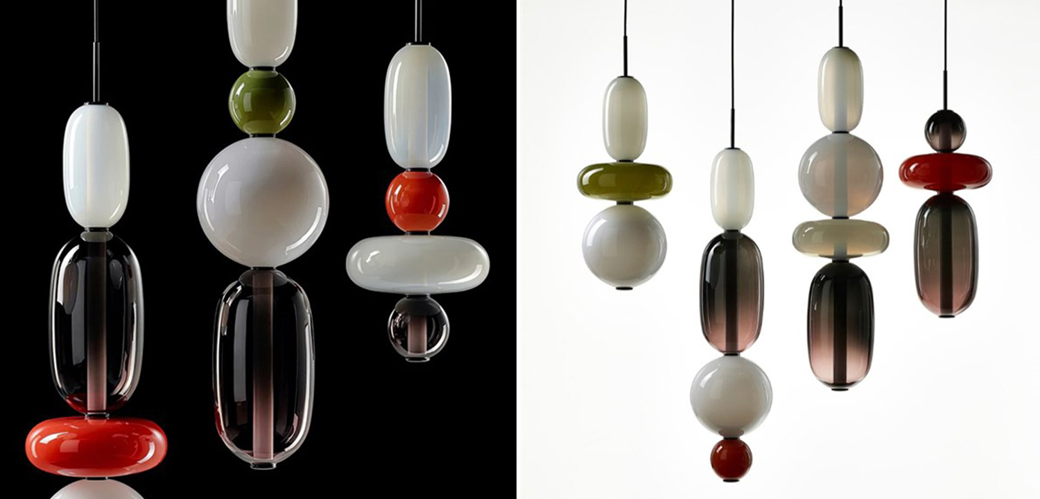 Светильник подвесной Pebbles E в стиле Bomma - фото