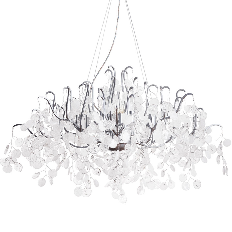 Люстра FAIRYTREE Chandelier Silver 100 Серебряный Прозрачное Стекло в Самаре | Loft Concept 