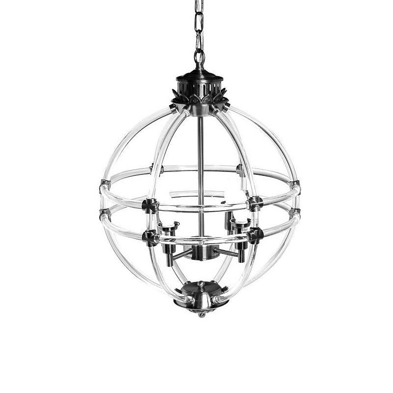 Люстра Eichholtz Chandelier Impero Silver Никель Прозрачный в Самаре | Loft Concept 