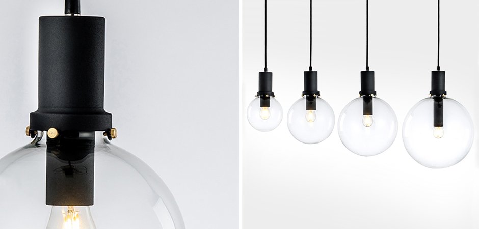 Подвесной светильник Glass Globe Black Подвесной светильник Glass Globe Black - Loft-Concept в Самаре