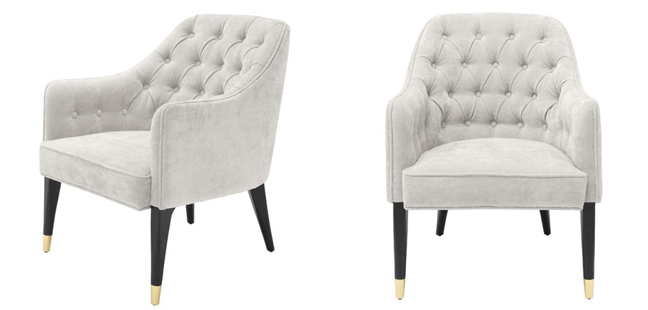 Кресло Eichholtz Chair Cyrus Sand Кресло Eichholtz Chair Cyrus Sand - Loft-Concept в Самаре