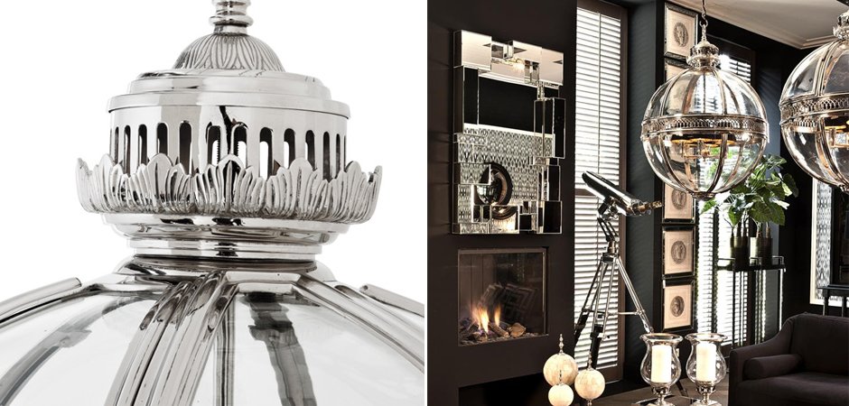 Люстра Lantern Residential Nickel L - Loft-Concept в Самаре