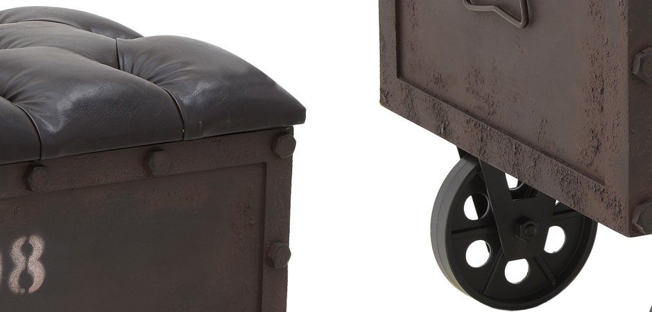 Пуф-бокс Loft Industrial Wheel Пуф-бокс Loft Industrial Wheel - Loft-Concept в Самаре