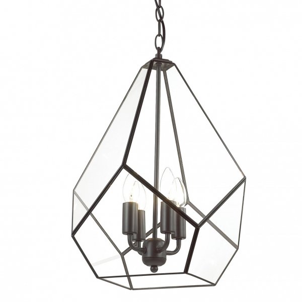 Люстра Geometry Glass Light Pendant Transparent 4 Прозрачный в Самаре | Loft Concept 