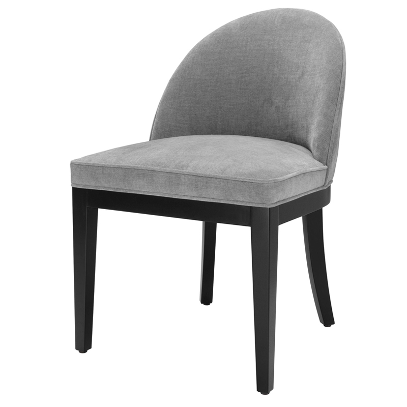 Стул Eichholtz Dining Chair Fallon grey Серый Черный в Самаре | Loft Concept 