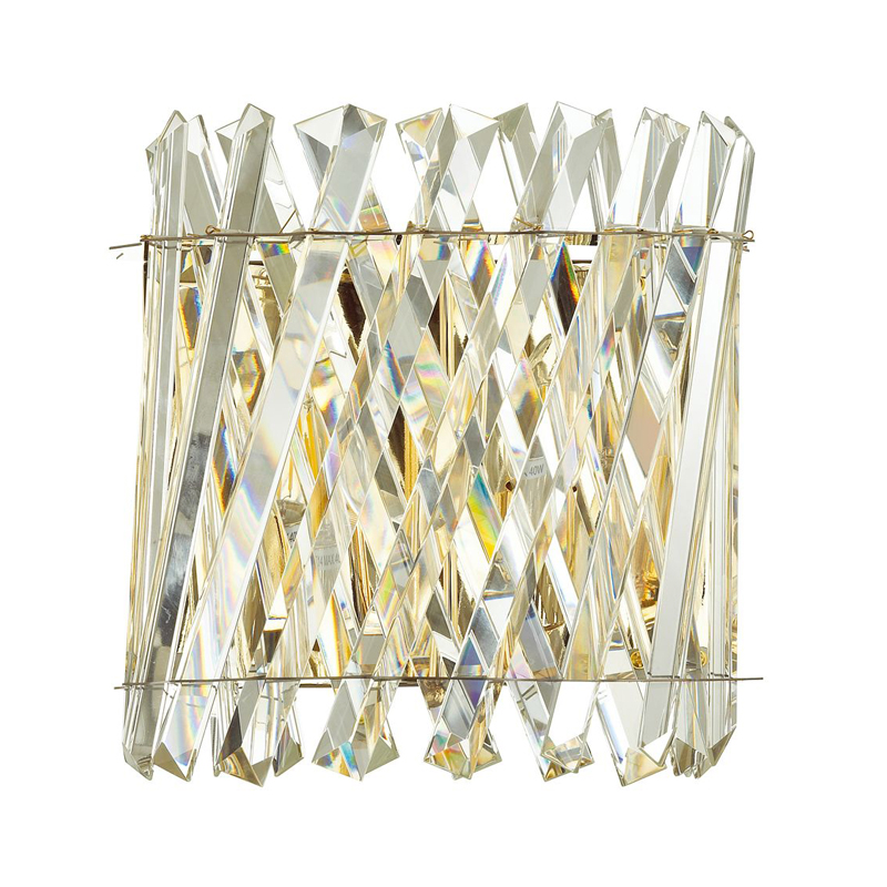 Бра Crystal Crossed Stripes Gold Золотой в Самаре | Loft Concept 