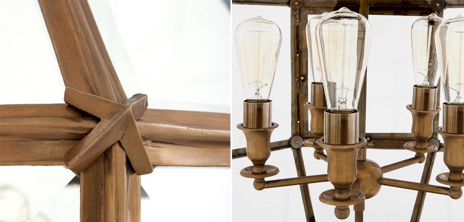 Люстра Lantern Owen Brass L - Loft-Concept в Самаре