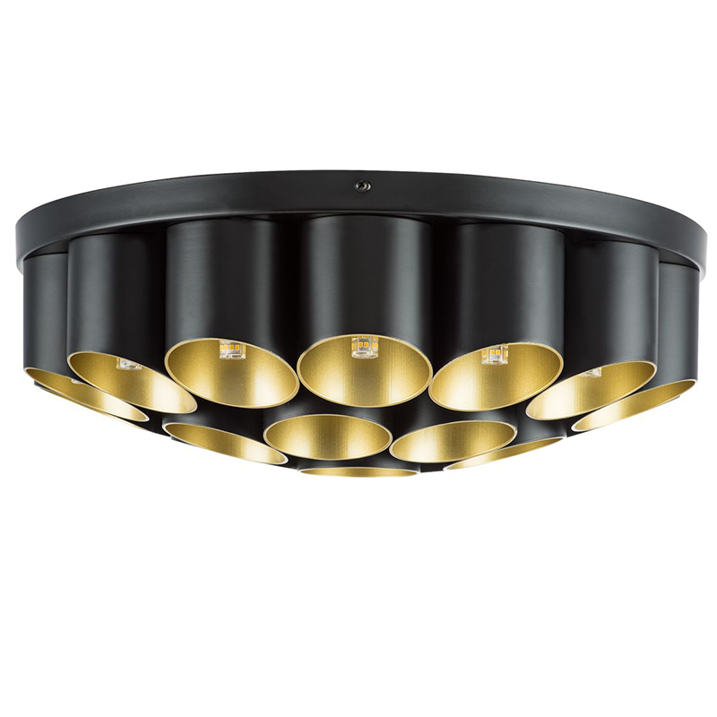 Потолочный светильник Garbi Black Pipe Organ Ceiling Lamp 22 Черный Золотой в Самаре | Loft Concept 