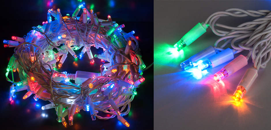 Мерцающая Цветная Гирлянда для улицы - Loft-Concept в Самаре