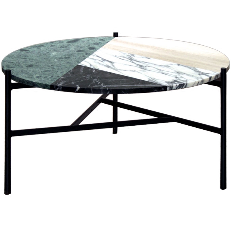 Кофейный стол Marble Combination Coffee Table Черный Мульти в Самаре | Loft Concept 